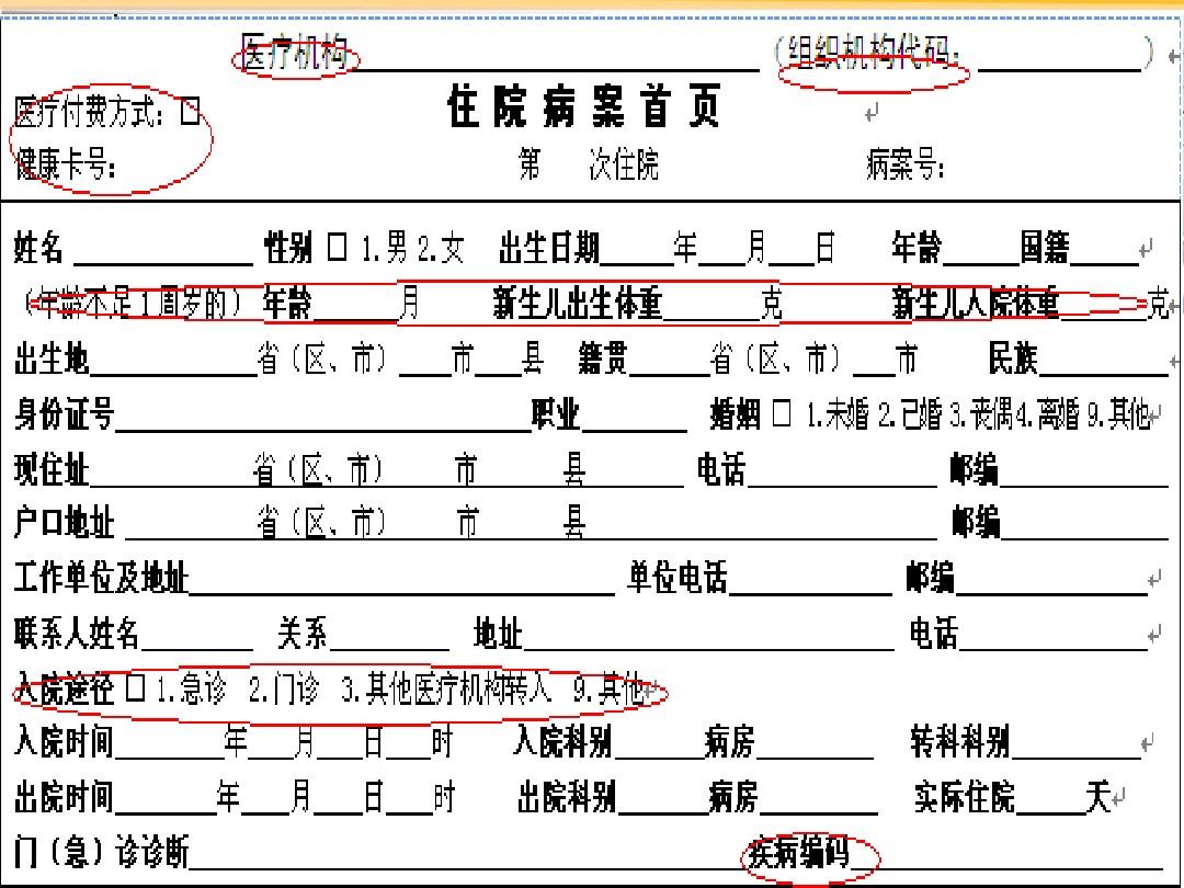 最新版病案首頁探索與解讀