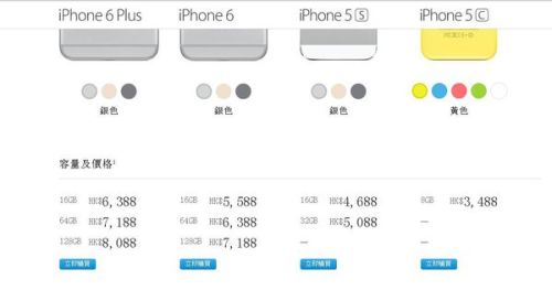 香港iPhone 6最新價格概覽